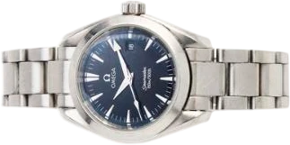 Title: Seamaster Aqua Terra stål quartz med dato, år 2006
Brand: Omega
Model: Seamaster Aqua Terra
Ref: 596.1110
Category: Dress
Diameter: 30mm
Functions: Dato
Year: 2006
Price: 9000
Condition: 6.5
Dial Color: Sort
Strap: Metal
Case material: Stål
Gender: Unisex
Match: 100.0%
Billedet er ejet af Bruun Rasmussen (904693) Et Omega ur