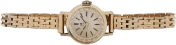 Titel: Wristwatch of 14k gold, Ref. 17081 (Nyhed)
Mærke: Tissot
Model:
Ref.: 17081
Kategori: Dress
Diameter: 17mm
Funktioner:
Årgang:
Pris: 9000
Stand: 6.0 (Brugt)
Skivefarve: Hvid
Rem: Andet
Kassemateriale: Guld
Køn: Dame
Match: 100.0%
Billedet ejes af Bruun Rasmussen (951053) Et Tissot ur