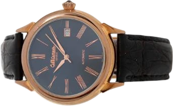 Titel: Armbåndsur rosaguldbelagt stål med datovisning (Nyhed)
Mærke: Altanus
Model: 2632/2050
Ref.: 7906
Årgang:
Tilbehør: Boks
Stand: 7.0 (Brugt)
Pris: 2.000 kr.
Diameter: 40mm
Funktioner: Dato
Skivefarve: Sort
Rem: Læder
Kassemateriale: Andet
Kategori: Dress
Køn: Herre
Match: 100.0%
Billedet ejes af Bruun Rasmussen (1057296) Et Altanus ur