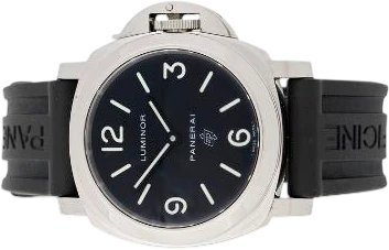 Titel: Luminor Base Logo af stål, ref. PAM00000/OP6616 (Nyhed)
Mærke: Panerai
Model: Luminor Base Logo
Ref.: PAM00000/OP6616
Årgang: 2007
Tilbehør: Boks og Papirer
Stand: 8.5 (Brugt)
Pris: 23.500 kr.
Diameter: 44mm
Funktioner: Dato
Skivefarve: Sort
Rem: Gummi
Kassemateriale: Stål
Kategori: Sport
Køn: Herre
Match: 100.0%
Billedet ejes af Bruun Rasmussen (1013048) Et Panerai ur