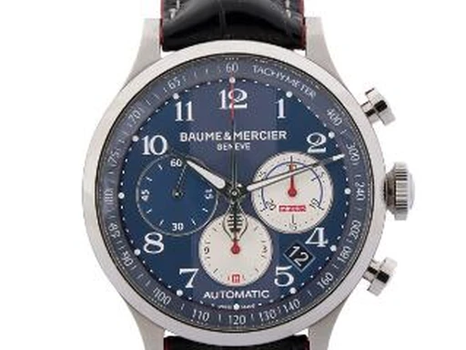 Title: Capeland Shelby Cobra Edition i stål, ref. 10232 (New)
Brand: Baume & Mercier
Model: Capeland Shelby Cobra Edition
Ref: 10232
Category: Racing
Diameter: 44mm
Functions: Kronograf, Dato
Year: 2015
Price: 20000
Condition: undefined
Dial Color: Blå
Strap: Læder
Case material: Stål
Gender: Herre
Match: 100.0%
Billedet er ejet af Bruun Rasmussen (417509) Et Baume & Mercier ur