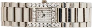 Titel: 18k white gold with brilliant-cut diamonds wristwatch, ref. 493 1
Mærke: Chopard
Model:
Ref.: 493 1
Kategori: Dress
Diameter: 19mm
Funktioner:
Årgang: 2000
Pris: 70000
Skivefarve: Hvid
Rem: Metal
Kassemateriale: Guld
Køn: Dame
Match: 100.0%
Billedet ejes af Bruun Rasmussen (931940) Et Chopard ur