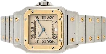 Titel: Santos Galbée 18k guld og stål med quartz urværk og datovisning (Nyhed)
Mærke: Cartier
Model: Santos Galbée
Ref.: 187901
Kategori: Dress
Diameter: 29mm
Funktioner: Dato
Årgang: 1991
Pris: 13500
Stand: 7.0 (Brugt)
Skivefarve: Hvid
Rem: Metal
Kassemateriale: Guld
Køn: Unisex
Match: 100.0%
Billedet ejes af Bruun Rasmussen (963556) Et Cartier ur