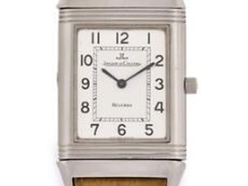 Title: Reverso in steel, ref. 250.8.86, 1990s
Brand: Jaeger-LeCoultre
Model: Reverso
Ref: 250.8.86
Category: Dress
Diameter: 38mm
Functions: Dato
Year: 1990
Price: 19000
Condition: undefined
Dial Color: Hvid
Strap: Læder
Case material: Stål
Gender: Herre
Match: 100.0%
Billedet er ejet af Bruun Rasmussen (417437) Et Jaeger-LeCoultre ur