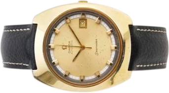 Title: Seamaster guldbelagt stål, ref. 166.110, aut. med dato, 1971 (New)
Brand: Omega
Model: Seamaster
Ref: 166.110
Category: Dress
Diameter: 40mm
Functions: Dato
Year: 1971
Price: 3500
Condition: 6.0
Dial Color: Gul
Strap: Læder
Case material: Andet
Gender: Herre
Match: 100.0%
Billedet er ejet af Bruun Rasmussen (904686) Et Omega ur