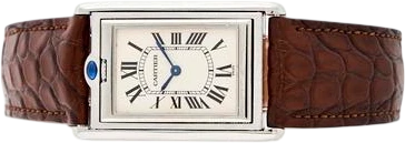 Titel: Basculante of steel, ref. 2390, 2001 (Nyhed)
Mærke: Cartier
Model: Basculante
Ref.: 2390
Kategori: Dress
Diameter: 25mm
Funktioner:
Årgang: 2001
Pris: 55000
Stand: 8.0 (Brugt)
Skivefarve: Hvid
Rem: Læder
Kassemateriale: Stål
Køn: Dame
Match: 100.0%
Billedet ejes af Bruun Rasmussen (963567) Et Cartier ur
