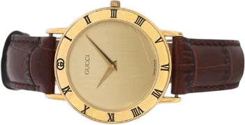 Title: herreur i forgyldt stål med brun prægget læderrem, Ø 33 mm (New)
Brand: Gucci
Model:
Ref: 3000.2.M
Category: Dress
Diameter: 33mm
Functions:
Year:
Price: 2500
Condition: 6.0
Dial Color: Guld
Strap: Læder
Case material: Stål
Gender: Unisex
Match: 100.0%
Billedet er ejet af Bruun Rasmussen (888298) Et Gucci ur