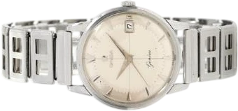 Titel: Wristwatch of steel with date and manual winding (Nyhed)
Mærke: Omega
Model:
Ref.: 2626/2017
Kategori: Dress
Diameter: 34mm
Funktioner: Dato
Årgang:
Pris: 3000
Stand: 6.0 (Brugt)
Skivefarve: Hvid
Rem: Metal
Kassemateriale: Stål
Køn: Herre
Match: 100.0%
Billedet ejes af Bruun Rasmussen (951046) Et Omega ur