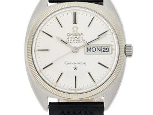 Title: Constellation in steel ref. 168.029
Brand: Omega
Model: Constellation
Ref: 168.029
Category: Dress
Diameter: 35mm
Functions: Dato, Ugedag
Year: 1969
Price: 9000
Condition: undefined
Dial Color: Hvid
Strap: Læder
Case material: Stål
Gender: Herre
Match: 100.0%
Billedet er ejet af Bruun Rasmussen (417489) Et Omega ur