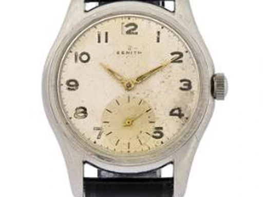 Title: herreur i stål med manuelt optræk (New)
Brand: Zenith
Model:
Ref: null
Category: Dress
Diameter: 34mm
Functions: Dato
Year: 1960
Price: 2000
Condition: undefined
Dial Color: Hvid
Strap: Læder
Case material: Stål
Gender: Herre
Match: 100.0%
Billedet er ejet af Bruun Rasmussen (467454) Et Zenith ur