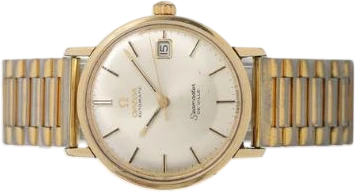 Titel: Seamaster de ville gilt steel with date (Nyhed)
Mærke: Omega
Model: Seamaster de ville
Ref.: null
Kategori: Dress
Diameter: 34mm
Funktioner: Dato
Årgang:
Pris: 3500
Stand: 6.0 (Brugt)
Skivefarve: Sølv
Rem: Andet
Kassemateriale: Andet
Køn: Herre
Match: 100.0%
Billedet ejes af Bruun Rasmussen (961511) Et Omega ur