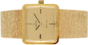 Titel: De Ville Emeraude 18k Gold ref. 8263 (Nyhed)
Mærke: Omega
Model: De Ville Emeraude
Ref.: 8263
Kategori: Dress
Diameter: 25mm
Funktioner: Dato
Årgang: 1970
Pris: 16500
Stand: 7.0 (Brugt)
Skivefarve: Guld
Rem: Andet
Kassemateriale: Guld
Køn: Dame
Match: 100.0%
Billedet ejes af Bruun Rasmussen (961486) Et Omega ur