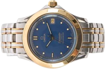 Title: Seamaster i 18k guld og stål, ref. 168.1501, 1986 (New)
Brand: Omega
Model: Seamaster
Ref: 168.1501
Category: Dress
Diameter: 36mm
Functions: Dato
Year: 1986
Price: 9000
Condition: 7.0
Dial Color: Blå
Strap: Metal
Case material: Guld
Gender: Herre
Match: 100.0%
Billedet er ejet af Bruun Rasmussen (628715) Et Omega ur