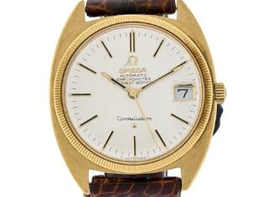 Title: Constellation NOS of 18k gold, ref. 168.027, 1967
Brand: Omega
Model: Constellation
Ref: 168.027
Category: Dress
Diameter: 35mm
Functions: Dato
Year: 1967
Price: 13500
Condition: undefined
Dial Color: Hvid
Strap: Læder
Case material: Guld
Gender: Herre
Match: 100.0%
Billedet er ejet af Bruun Rasmussen (417473) Et Omega ur