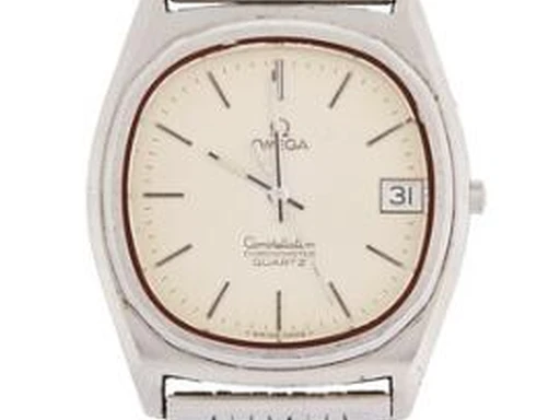 Title: Constellation i stål med Quartz og datovisning, 1970'erne (New)
Brand: Omega
Model: Constellation
Ref: null
Category: Dress
Diameter: 34mm
Functions: Dato
Year: 1970
Price: 4000
Condition: undefined
Dial Color: Hvid
Strap: Metal
Case material: Stål
Gender: Herre
Match: 100.0%
Billedet er ejet af Bruun Rasmussen (317590) Et Omega ur