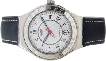 Titel: Irony stål med datovisning, ref. 740, blå læderrem, Ø 37 mm (Nyhed)
Mærke: Swatch
Model: Irony
Ref.: 740
Årgang:
Tilbehør:
Stand: 9.0 (Brugt)
Pris: 2.000 kr.
Diameter: 37mm
Funktioner: Dato
Skivefarve: Hvid
Rem: Læder
Kassemateriale: Stål
Kategori: Dress
Køn: Herre
Match: 100.0%
Billedet ejes af Bruun Rasmussen (1013064) Et Swatch ur
