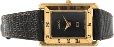 Title: wristwatch of goldplated steel, model 4200L (New)
Brand: Gucci
Model: 4200L
Ref: T061–715
Category: Dress
Diameter: 20mm
Functions:
Year:
Price: 2500
Condition: 7.0
Dial Color: Sort
Strap: Læder
Case material: Andet
Gender: Dame
Match: 100.0%
Billedet er ejet af Bruun Rasmussen (904732) Et Gucci ur