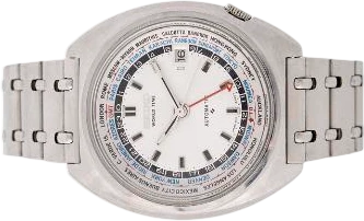 Title: World Time of steel, ref. 6117-6400 med automatisk optræk og verdensur
Brand: Seiko
Model: World Time
Ref: 6117-6400
Category: Dress
Diameter: 41mm
Functions: Dato, Verdensur
Year: 1960
Price: 3500
Condition: 6.0
Dial Color: Hvid
Strap: Metal
Case material: Stål
Gender: Herre
Match: 100.0%
Billedet er ejet af Bruun Rasmussen (628629) Et Seiko ur