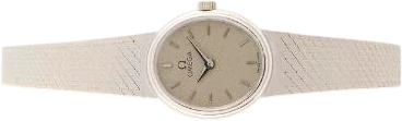 Titel: dameur i 14 kt. hvidguld, ref. 304 C (Nyhed)
Mærke: Omega
Model: Ref. 304 C
Ref.: 304 C
Årgang: 1984
Tilbehør: Boks
Pris: 9.000 kr.
Diameter: 20mm
Funktioner:
Skivefarve: Grå
Rem: Metal
Kassemateriale: Guld
Kategori: Dress
Køn: Dame
Match: 100.0%
Billedet ejes af Bruun Rasmussen (1161212) Et Omega ur