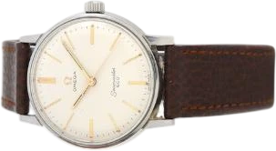 Title: Seamaster 600 af stål Ref. 135.011 fra 1964
Brand: Omega
Model: Seamaster 600
Ref: 135.011
Category: Dress
Diameter: 34mm
Functions:
Year: 1964
Price: 4000
Condition: 7.5
Dial Color: Hvid
Strap: Læder
Case material: Stål
Gender: Herre
Match: 100.0%
Billedet er ejet af Bruun Rasmussen (566022) Et Omega ur