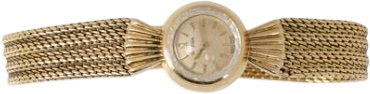 Title: Wristwatch of 18k gold, ref. 126.964, 1959 (New)
Brand: Omega
Model:
Ref: 126.964
Category: Dress
Diameter: 16mm
Functions: Dato
Year: 1959
Price: 16500
Condition: 7.0
Dial Color: Gul
Strap: Metal
Case material: Guld
Gender: Dame
Match: 100.0%
Billedet er ejet af Bruun Rasmussen (904709) Et Omega ur
