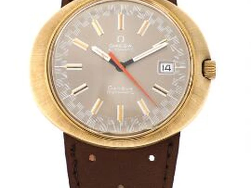 Title: Genève Dynamic guldbelagt stål med automatisk optræk og dato (New)
Brand: Omega
Model: Genève Dynamic
Ref: null
Category: Dress
Diameter: 41mm
Functions: Dato
Year: 1970
Price: 7000
Condition: undefined
Dial Color: Grå
Strap: Læder
Case material: Stål
Gender: Herre
Match: 100.0%
Billedet er ejet af Bruun Rasmussen (417434) Et Omega ur