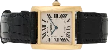 Titel: Tank Française 18 kt. guld quartz, ref. 1821
Mærke: Cartier
Model: Tank Française
Ref.: 1821
Årgang: 1997
Tilbehør: Boks og Papirer
Stand: 7.0 (Brugt)
Pris: 27.500 kr.
Diameter: 25mm
Funktioner: Dato
Skivefarve: Hvid
Rem: Læder
Kassemateriale: Guld
Kategori: Dress
Køn: Dame
Match: 100.0%
Billedet ejes af Bruun Rasmussen (1057299) Et Cartier ur