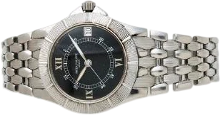 Titel: Neptune of steel, ref. 5080/1A
Mærke: Patek Philippe
Model: Neptune
Ref.: 5080/1A
Kategori: Dress
Diameter: 36mm
Funktioner: Dato
Årgang: 2000
Pris: 90000
Skivefarve: Sort
Rem: Metal
Kassemateriale: Stål
Køn: Herre
Match: 100.0%
Billedet ejes af Bruun Rasmussen (931923) Et Patek Philippe ur