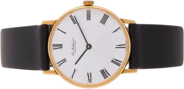 Titel: Classic i 18 kt. guld (Nyhed)
Mærke: Ole Mathiesen
Model: Classic
Ref.: OM.33.CL
Årgang: 1975
Tilbehør:
Pris: 9.000 kr.
Diameter: 33mm
Funktioner:
Skivefarve: Hvid
Rem: Læder
Kassemateriale: Guld
Kategori: Dress
Køn: Unisex
Match: 100.0%
Billedet ejes af Bruun Rasmussen (1207269) Et Ole Mathiesen ur