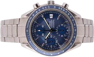 Titel: Speedmaster Date af stål, ref. 178.0055, 2008 (Nyhed)
Mærke: Omega
Model: Speedmaster Date
Ref.: 178.0055
Årgang: 2008
Tilbehør: Boks
Stand: 8.0 (Brugt)
Pris: 16.500 kr.
Diameter: 40mm
Funktioner: Kronograf, Dato
Skivefarve: Blå
Rem: Metal
Kassemateriale: Stål
Kategori: Racing
Køn: Herre
Match: 100.0%
Billedet ejes af Bruun Rasmussen (1013070) Et Omega ur