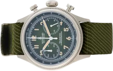 Title: Skytrain stål kronograf med grøn rem Ø39 mm (New)
Brand: Montgard
Model: Skytrain
Ref: 61043GN2
Category: Racing
Diameter: 39mm
Functions: Kronograf
Year: 2025
Price: 3000
Condition: 8.5
Dial Color: Grøn
Strap: Stof
Case material: Stål
Gender: Herre
Match: 100.0%
Billedet er ejet af Bruun Rasmussen (816374) Et Montgard ur