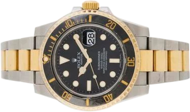 Title: Submariner 18k guld og stål, ref. 116613LN, 40 mm, 2008 (New)
Brand: Rolex
Model: Submariner
Ref: 116613LN
Category: Dykker
Diameter: 40mm
Functions: Dato
Year: 2008
Price: 45000
Condition: 7.0
Dial Color: Sort
Strap: Metal
Case material: Stål
Gender: Herre
Match: 100.0%
Billedet er ejet af Bruun Rasmussen (816400) Et Rolex ur