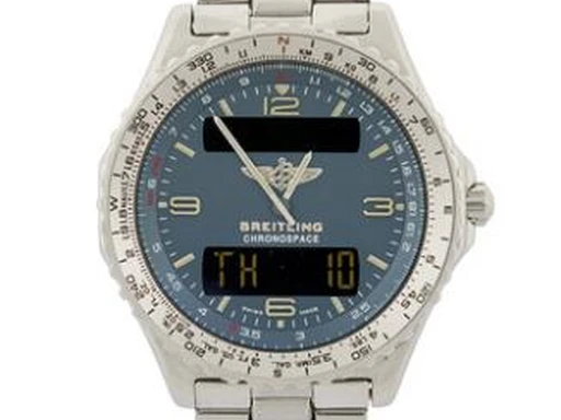 Title: Chronospace stål quartz multifunktion, ref. A56012.1, 1997
Brand: Breitling
Model: Chronospace
Ref: A56012.1
Category: Sport
Diameter: 42mm
Functions: Dato, Ugedag
Year: 1997
Price: 9000
Condition: undefined
Dial Color: Blå
Strap: Metal
Case material: Stål
Gender: Herre
Match: 100.0%
Billedet er ejet af Bruun Rasmussen (417464) Et Breitling ur