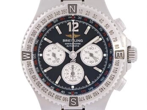 Title: Hercules in steel, ref. A39363, 2003
Brand: Breitling
Model: Hercules
Ref: A39363
Category: Racing
Diameter: 45mm
Functions: Kronograf, Dato
Year: 2003
Price: 15000
Condition: undefined
Dial Color: Sort
Strap: Metal
Case material: Stål
Gender: Herre
Match: 100.0%
Billedet er ejet af Bruun Rasmussen (417520) Et Breitling ur