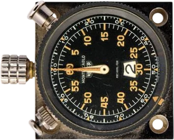 Titel: Monte Carlo-stopur i stål, ca. 1960 (Nyhed)
Mærke: Heuer
Model: Monte Carlo Stopwatch
Ref.: 935/79
Årgang: 1960
Tilbehør:
Pris:
Diameter: 54mm
Funktioner: Kronograf, Dato
Skivefarve: Sort
Rem: Andet
Kassemateriale: Stål
Kategori: Racing
Køn: Herre
Match: 100.0%
Billedet ejes af Bruun Rasmussen (1207266) Et Heuer ur