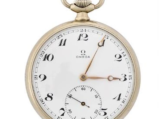Title: NOS pocket watch of steel with cal. 38.5L.T1, 1944 (New)
Brand: Omega
Model: Cal. 38.5L.T1
Ref: null
Category: Dress
Diameter: 48mm
Functions: Dato
Year: 1944
Price: 3500
Condition: undefined
Dial Color: Hvid
Strap: Andet
Case material: Stål
Gender: Herre
Match: 100.0%
Billedet er ejet af Bruun Rasmussen (417482) Et Omega ur