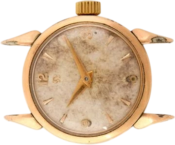 Titel: vintage armbåndsur i forgyldt urkasse fra 1952
Mærke: Omega
Model: Armbåndsur ref. 2443-16
Ref.: 2443-16
Årgang: 1952
Tilbehør:
Stand: 4.5 (Brugt)
Pris: 2.500 kr.
Diameter: 20mm
Funktioner:
Skivefarve: Grå
Rem: Andet
Kassemateriale: Guld
Kategori: Dress
Køn: Dame
Match: 100.0%
Billedet ejes af Bruun Rasmussen (1138039) Et Omega ur