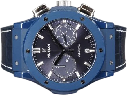 Title: Classic Champions League Chrono Edt
Brand: Hublot
Model: Classic Fusion Chronograph Champions League Edition
Ref: 521.EX.7170.LR.UCL18
Category: Sport
Diameter: 45mm
Functions: Dato, Kronograf
Year: 2019
Price: 84000
Condition: 10.0
Dial Color: Blå
Strap: Læder
Case material: Keramik
Gender: Herre
Match: 100.0%
Billedet er ejet af Chrono (101396) Et Hublot ur