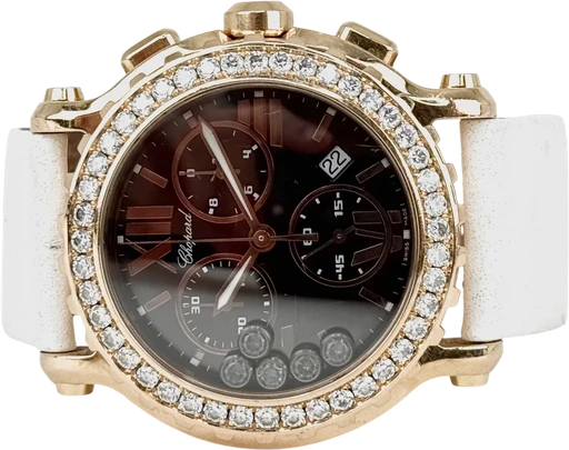Title: Happy Sport Chronograph Rose gold
Brand: Chopard
Model: Happy Sport Chronograph Rose gold Diamonds
Ref: 288515-9004
Category: Sport
Diameter: 42mm
Functions: Dato, Kronograf
Year:
Price: 80999
Condition: 7.0
Dial Color: Sort
Strap: Andet
Case material: Guld
Gender: Herre
Match: 100.0%
Billedet er ejet af Chrono Collective (266701) Et Chopard ur