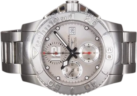 Title: Hydroconquest Chronograph
Brand: Longines
Model: Hydroconquest Chronograph
Ref: L3.673.4.76.6 f
Category: Dykker
Diameter: 41mm
Functions: Dato, Kronograf
Year: 2012
Price: 11000
Condition: 7.0
Dial Color: Sølv
Strap: Metal
Case material: Stål
Gender: Herre
Match: 100.0%
Billedet er ejet af Chrono (101347) Et Longines ur