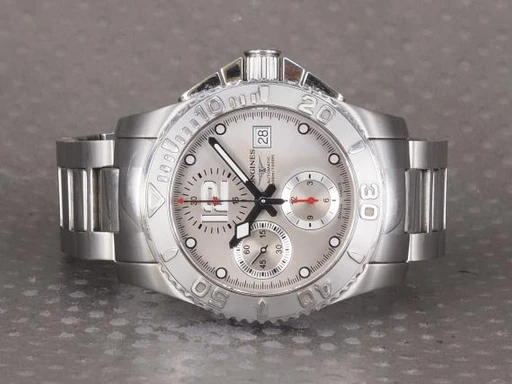 Title: Hydroconquest Chronograph
Brand: Longines
Model: Hydroconquest Chronograph
Ref: L3.673.4.76.6 f
Category: Sport
Diameter: 41mm
Functions: Kronograf, Dato
Year: 2012
Price: 11000
Condition: undefined
Dial Color: Sølv
Strap: Metal
Case material: Stål
Gender: Herre
Match: 100.0%
Billedet er ejet af Chrono (101347) Et Longines ur