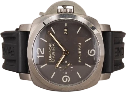 Titel: 1950 3 days PAM00351 (Nyhed)
Mærke: Panerai
Model: Luminor Marina 1950 3 Days Automatic Titanio
Ref.: PAM00351
Årgang: 2015
Tilbehør: Boks og Papirer
Stand: 8.0 (Brugt)
Pris: 42.000 kr.
Diameter: 44mm
Funktioner: Dato
Skivefarve: Brun
Rem: Gummi
Kassemateriale: Titanium
Kategori: Dykker
Køn: Herre
Match: 100.0%
Billedet ejes af Chrono (1126901) Et Panerai ur