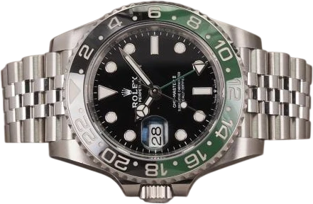 Titel: GMT-Master II "Sprite" 126720VTNR
Mærke: Rolex
Model: GMT-Master II "Sprite"
Ref.: 126720VTNR
Årgang: 2023
Tilbehør: Boks og Papirer
Stand: 8.0 (Brugt)
Pris: 115.000 kr.
Diameter: 40mm
Funktioner: GMT, Dato
Skivefarve: Sort
Rem: Metal
Kassemateriale: Stål
Kategori: Sport
Køn: Herre
Match: 100.0%
Billedet ejes af Chrono (1174523) Et Rolex ur