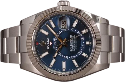 Title: Sky-Dweller 336934 - 12/2024 (New)
Brand: Rolex
Model: Sky-Dweller
Ref: 336934
Category: Dress
Diameter: 42mm
Functions: Kronograf, GMT, Dato
Year: 2024
Price: 140000
Condition: 8.0
Dial Color: Blå
Strap: Metal
Case material: Stål
Gender: Herre
Match: 100.0%
Billedet er ejet af Chrono (746768) Et Rolex ur