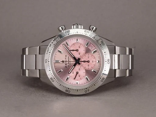 Title: Chronomaster El Primero Sport Pink
Brand: Zenith
Model: Chronomaster El Primero Sport Pink Limited Edition
Ref: 03.3109.3600/18.M3100
Category: Racing
Diameter: 41mm
Functions: Kronograf, Dato
Year: 2023
Price: 62000
Condition: undefined
Dial Color: Rød
Strap: Metal
Case material: Stål
Gender: Herre
Match: 100.0%
Billedet er ejet af Chrono (168080) Et Zenith ur