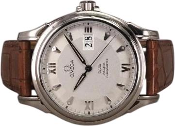 Title: De Ville Co-Axial WG Ltd. - 2025 service
Brand: Omega
Model: De Ville Co-Axial WG Ltd.
Ref: 4624.30.32
Category: Dress
Diameter: 39mm
Functions: Dato
Year: 2007
Price: 58000
Condition: 8.0
Dial Color: Sølv
Strap: Læder
Case material: Guld
Gender: Herre
Match: 100.0%
Billedet er ejet af Chrono (327807) Et Omega ur