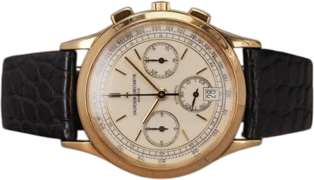 Titel: 49002 – 2026 service
Mærke: Vacheron Constantin
Model: Les Historiques Chronograph
Ref.: 49002/000J
Årgang: 1995
Tilbehør: Boks
Stand: 8.0 (Brugt)
Pris: 175.000 kr.
Diameter: 35mm
Funktioner: Kronograf, Dato
Skivefarve: Hvid
Rem: Læder
Kassemateriale: Guld
Kategori: Dress
Køn: Unisex
Match: 100.0%
Billedet ejes af Chrono (1201636) Et Vacheron Constantin ur