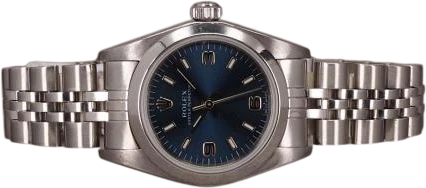 Titel: Oyster Perpetual Lady - DK
Mærke: Rolex
Model: Oyster Perpetual Lady
Ref.: 76080
Kategori: Dress
Diameter: 26mm
Funktioner: Dato
Årgang: 2000
Pris: 28000
Stand: 8.0 (Brugt)
Skivefarve: Blå
Rem: Metal
Kassemateriale: Stål
Køn: Dame
Match: 100.0%
Billedet ejes af Chrono (953308) Et Rolex ur