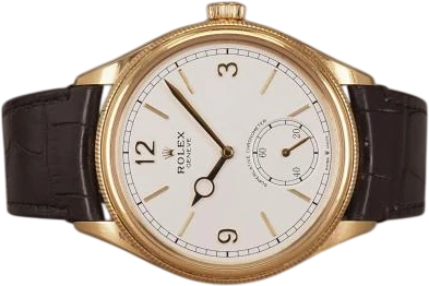 Titel: 1908 YG 52508 - 3/2024 (Nyhed)
Mærke: Rolex
Model: 1908
Ref.: 52508
Årgang: 2024
Tilbehør: Boks og Papirer
Stand: 8.0 (Brugt)
Pris: 165.000 kr.
Diameter: 39mm
Funktioner:
Skivefarve: Hvid
Rem: Læder
Kassemateriale: Guld
Kategori: Dress
Køn: Herre
Match: 100.0%
Billedet ejes af Chrono (1139882) Et Rolex ur