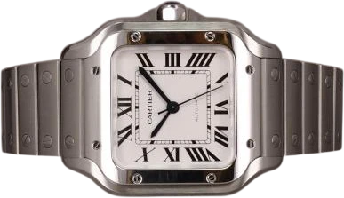 Title: Santos de Cartier WSSA0029 - 2/2026
Brand: Cartier
Model: Santos de Cartier
Ref: WSSA0029
Category: Dress
Diameter: 35mm
Functions: Dato
Year: 2026
Price: 56000
Condition: 10.0
Dial Color: Sølv
Strap: Metal
Case material: Stål
Gender: Unisex
Match: 100.0%
Billedet er ejet af Chrono (871511) Et Cartier ur